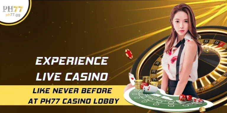 Hình ảnh casino trực tuyến với các trò baccarat, roulette, blackjack